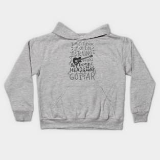 Cool Musician - Funny Guitar PlayerMusic Lover Guitarist Gift Kids Hoodie